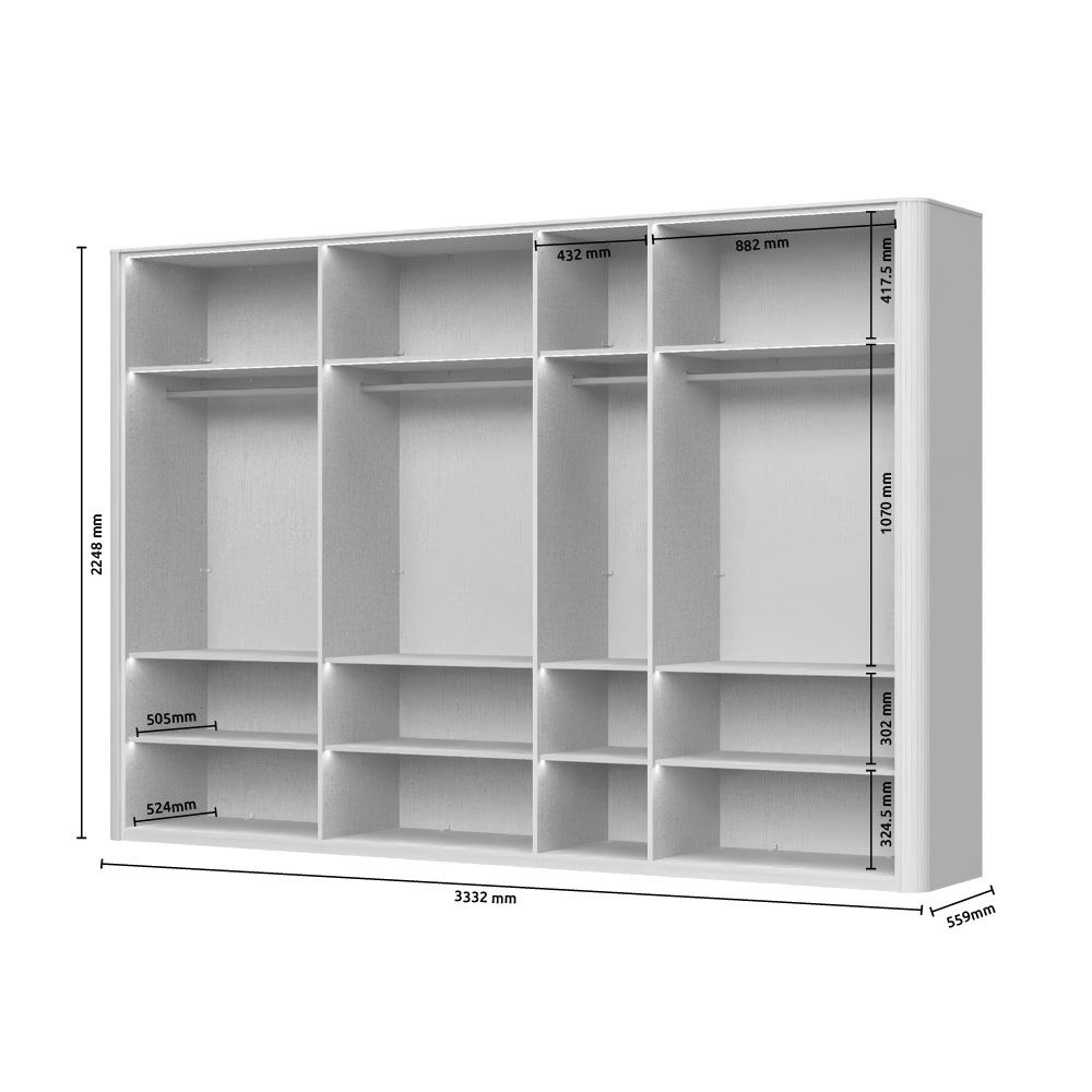 spalnica rondo - dimenzije omare